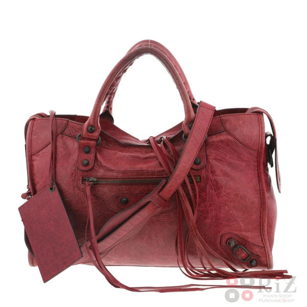 BALENCIAGA The City Bag Handbag Red